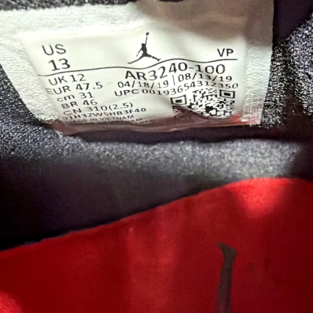 Air Jordan 34 Chicago Men’s Size 13 White Black Red Orbit